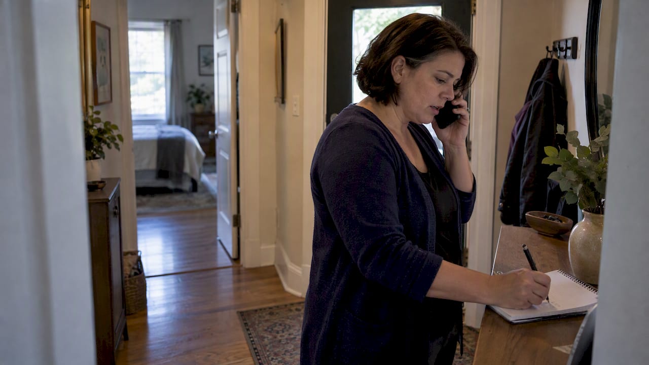 Parent records a call after a disappearance