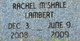 Rachel Lambert death by force case profile photo