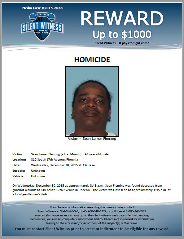 Sean Fleming death by force case profile photo