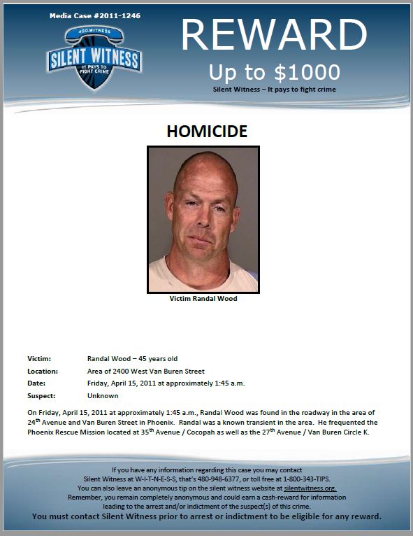 Randal Wood death by force case profile photo