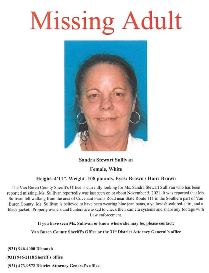 Sandra Sullivan missing person case profile photo