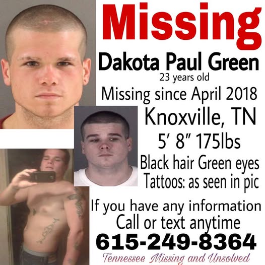 Dakota Green missing person case in Knoxville, Tennessee