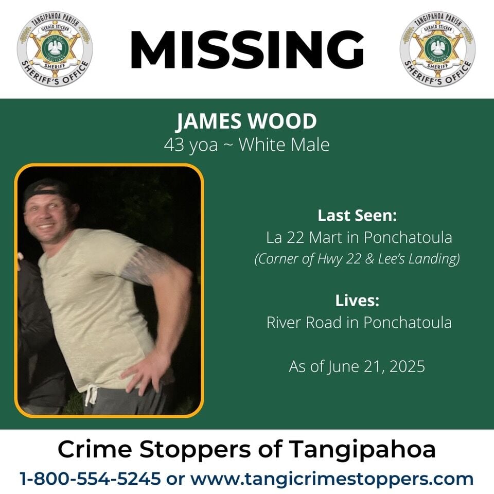 James Wood missing person case in Ponchatoula, Louisiana